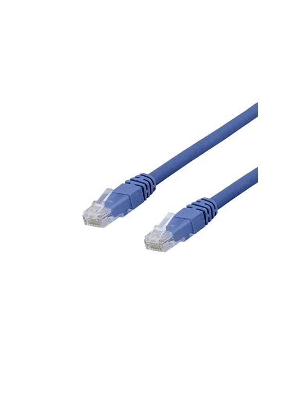 Deltaco patch cable - 20 m - blue - Blå - 20 meter