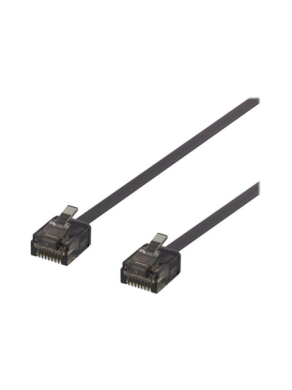 Deltaco patch cable - 2 m - black - Sort - 2 meter