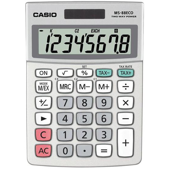 Casio MS88 ECO mapperegner grå
