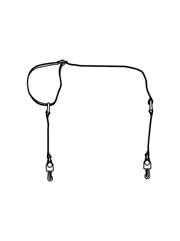 Zebra RUG SHOULDR STRAP W/METAL CLIP ACCS