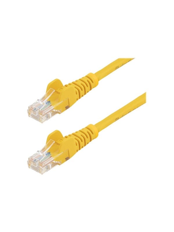 StarTech.com 0.5m Yellow Cat5e / Cat 5 Snagless Ethernet Patch Cable 0.5 m - patch cable - 50 cm - yellow - Gul - 0.5 meter