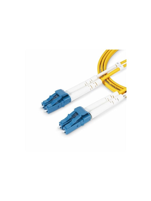 StarTech.com 8m (26.2ft) LC to LC (UPC) OS2 Single Mode Duplex Fiber Optic Cable - patch cable - 8 m - yellow - Gul - 8 meter