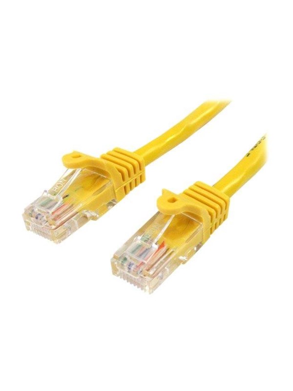 StarTech.com 10m Yellow Cat5e / Cat 5 Snagless Ethernet Patch Cable 10 m - patch cable - 10 m - yellow - Gul - 10 meter