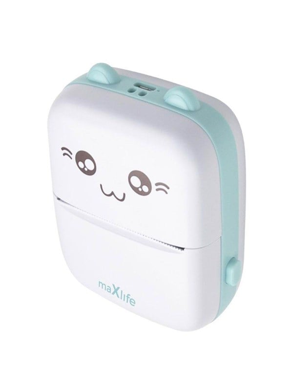 Maxlife MXTP-100 Bluetooth Thermal Printer for Kids Blue